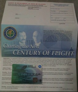 Re-newed Pilot Certificate