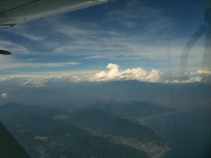 富士山を望む